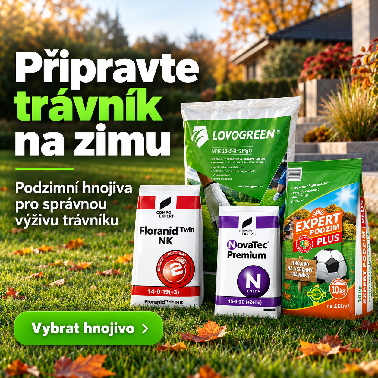 Podzimní hnojiva pro přípravu trávníku na zimu