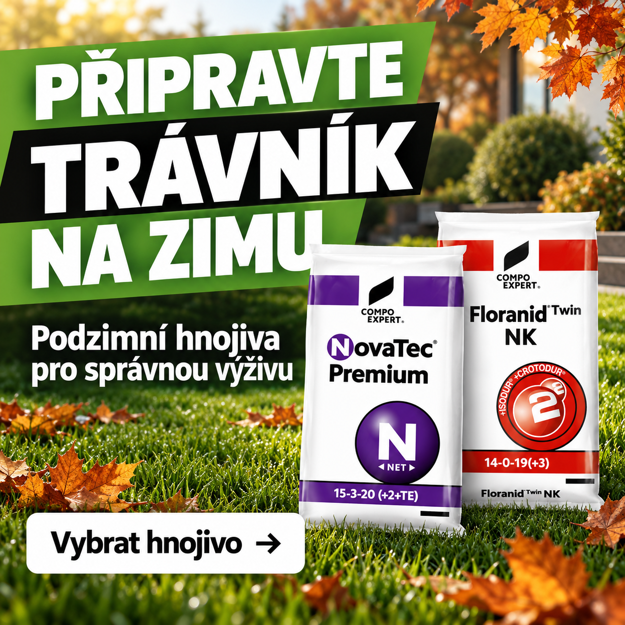 Podzimní hnojiva pro přípravu trávníku na zimu