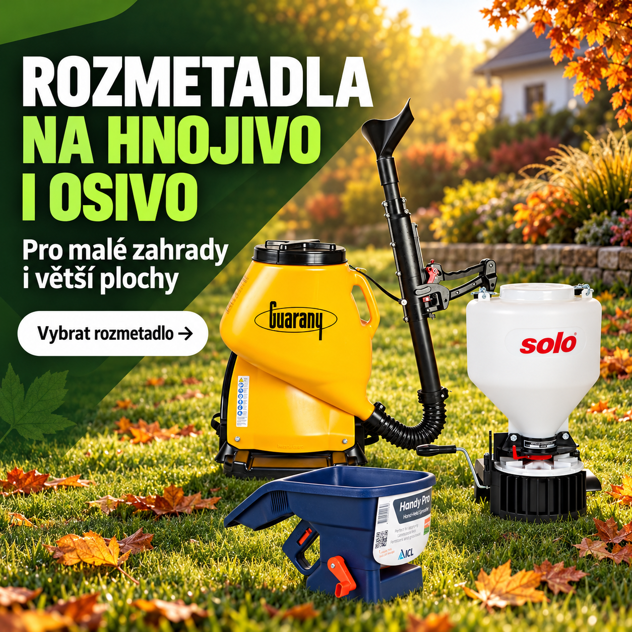 Rozmetadla pro aplikaci hnojiva a osiva