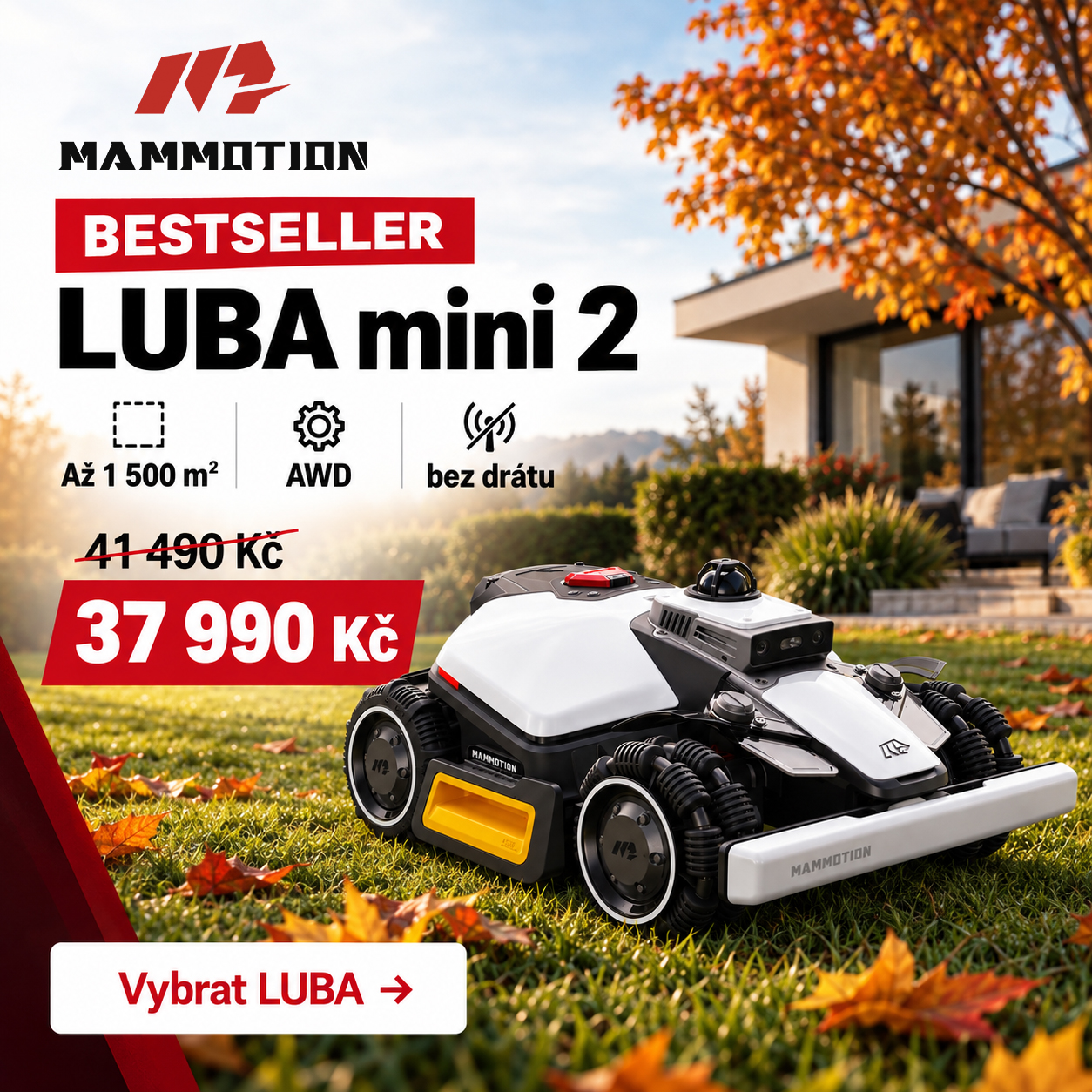 Akční nabídka Mammotion LUBA mini 2 AWD 1500