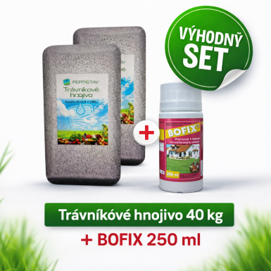 Fertistav Trávníkové hnojivo 40kg + Bofix 250ml